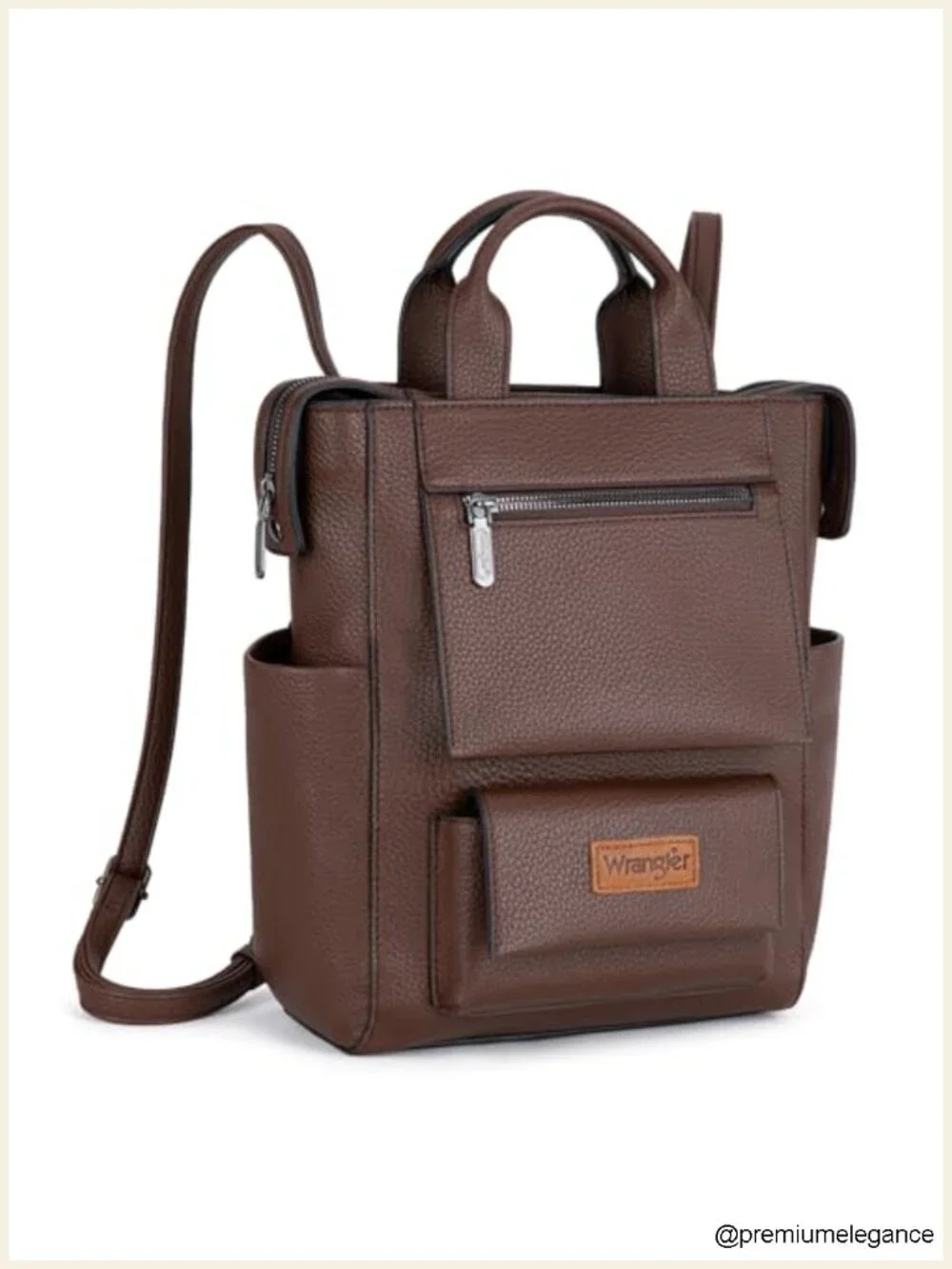 Vegan Leather Convertible Anti Theft Backpack Purse with Adjustable Strap
